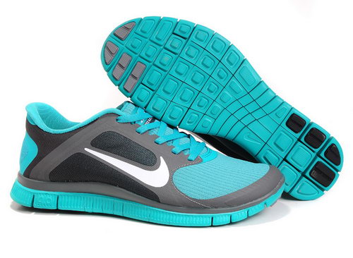 Nike Free Run 4.0 V3 Mens Lake Blue Dark Grey Usa